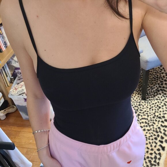 Abercrombie and Fitch Spaghetti Strap Tank Top Bodysuit - Picture 1 of 8